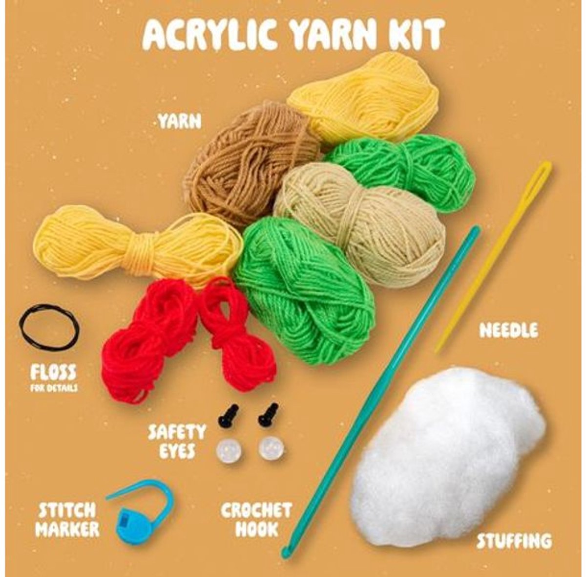 Plaid Bucilla - Haakset - Amigurumi Kit - Spicy Amigos - 49832E