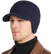 TAGVO Beanie muts met winddichte bril, winter unisex warme fleece gevoerde gebreide muts, dikke schedel cap winter wollige hoeden voor buitensporten, klassieke rekbare zachte gebreide muts, Beige, One