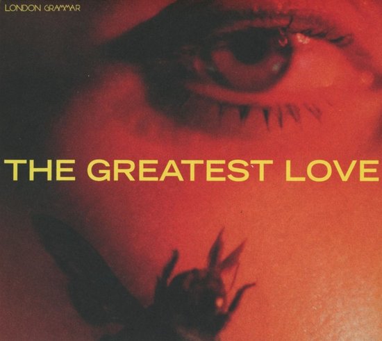 London Grammar, The Greatest Love. Close-up van een oog en een insect.