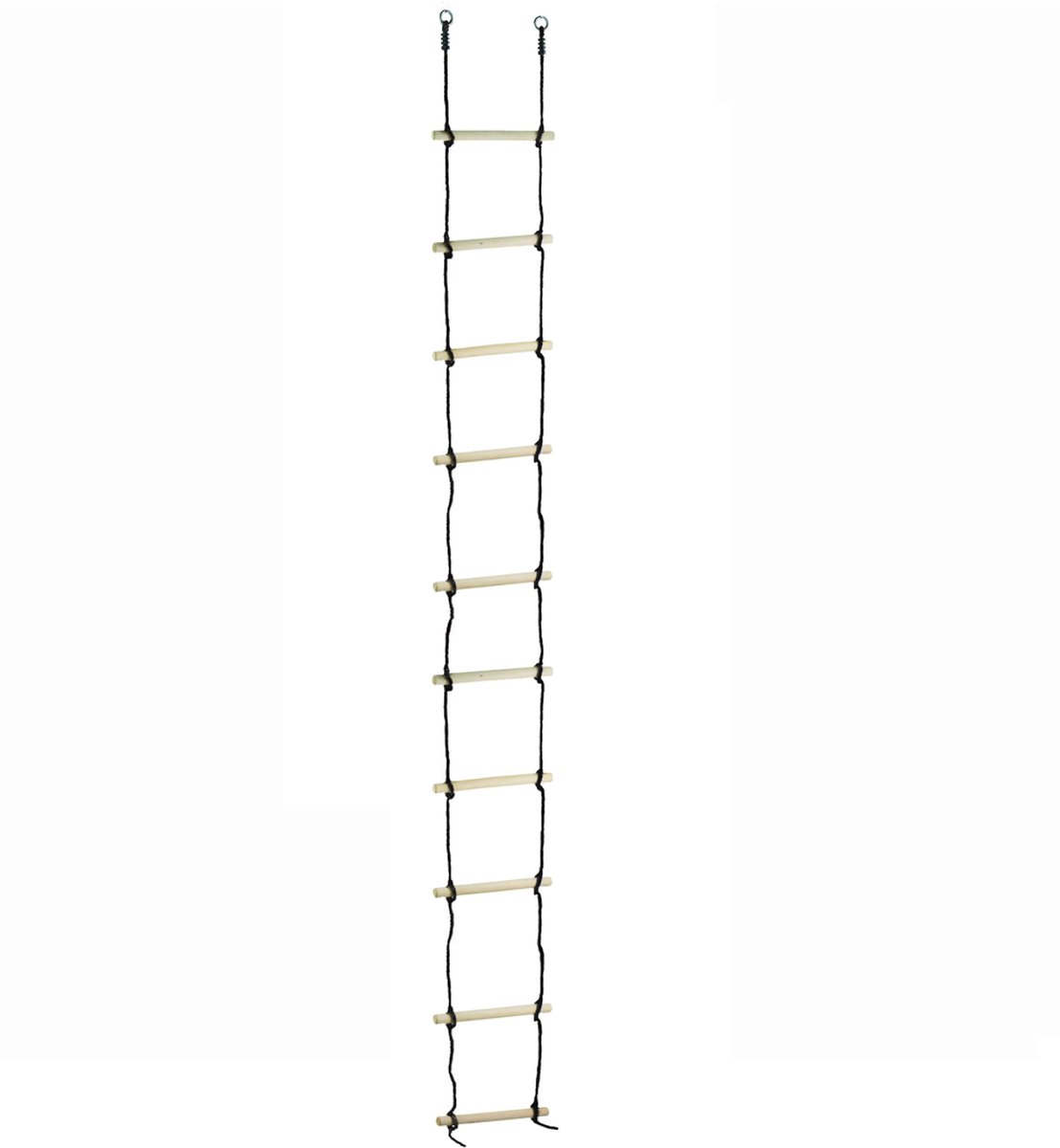 B-Play Touwladder PP touw zwart 10 sporten 3,5m