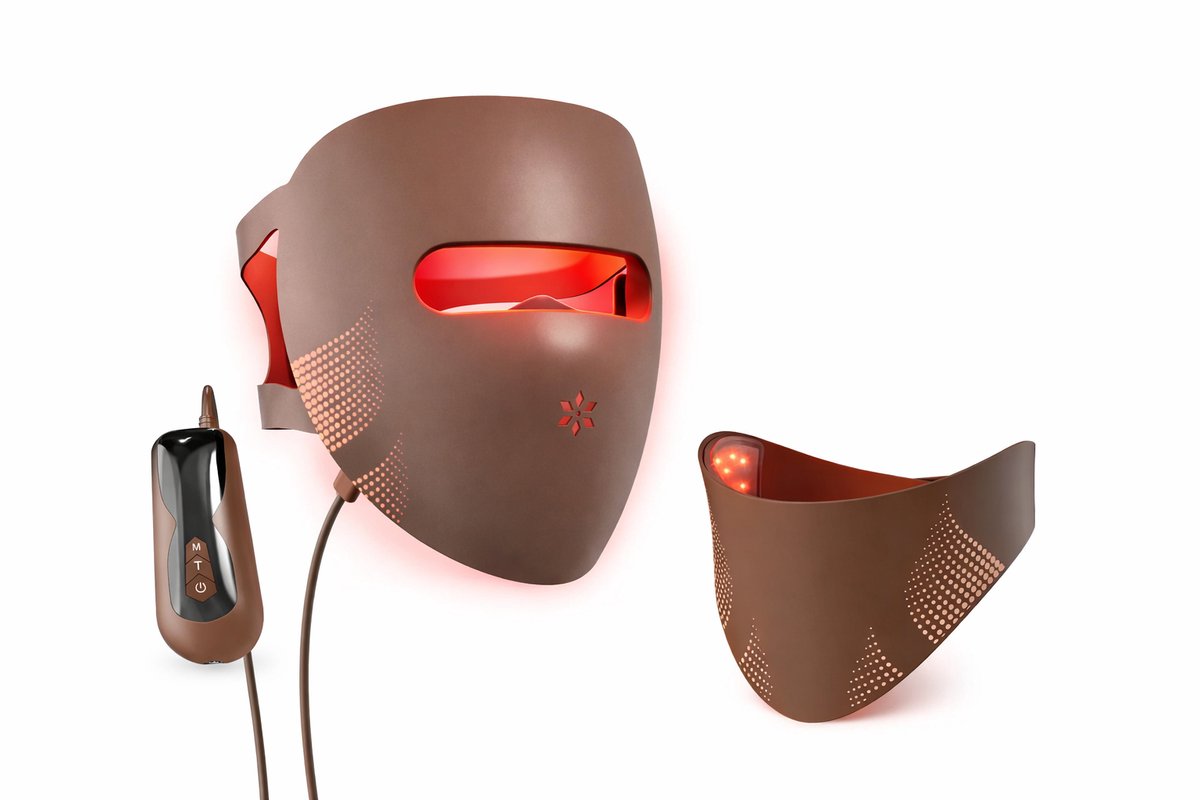 Maxizen LED Gezichts- en Nekmasker Pro – LED Masker – LED Gezichtsmasker – LED Nekmasker – Rood Licht Masker – Red Light Therapy – Lichttherapie Gezicht - Huidverzorging