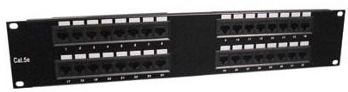 19 inch 2U UTP patchpaneel 32xRJ45 Cat 5e