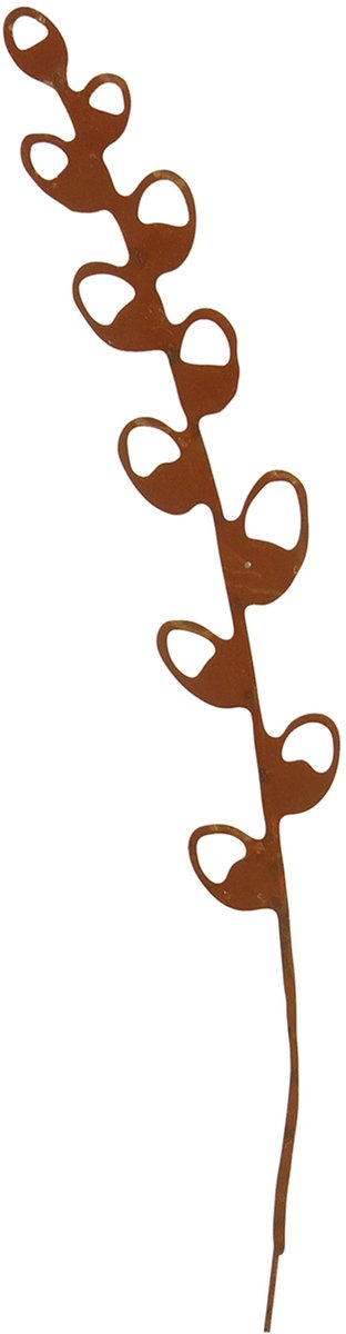 UNUS® Tuinsteker wilgentak in roestlook - Decoratie voor buiten - Tuin - Metaal - Tuindecoratie voor buiten -