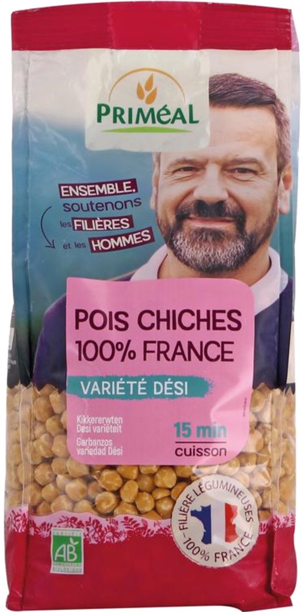 Primeal Kikkererwten desi uit Frankrijk 500 gram