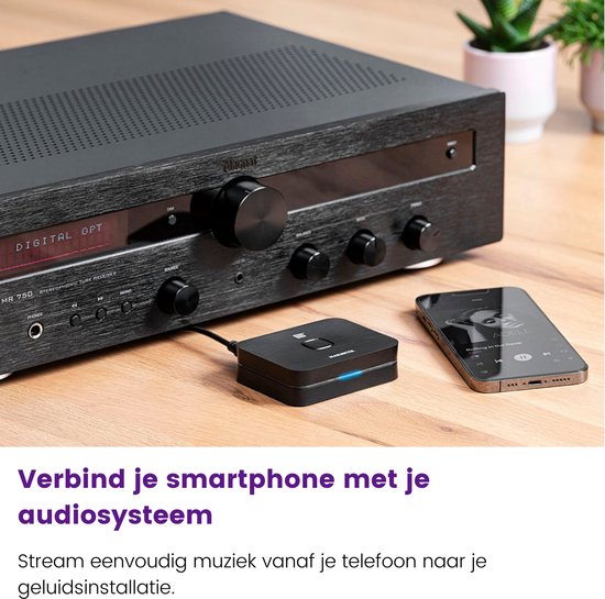 Marmitek Bluetooth Receiver - BoomBoom 93 - aptX en aptX Low Latency - Digitale audio ingang (Toslink) - Bluetooth Muziek ontvanger van Marmitek — afbeelding 5