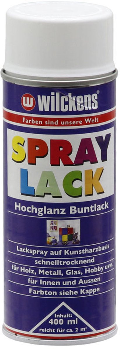 Wilckens Nopolux Granit Serie - Sprayverf - RAL 9010 Wit - 400 ml - Deklak - Duurzaam