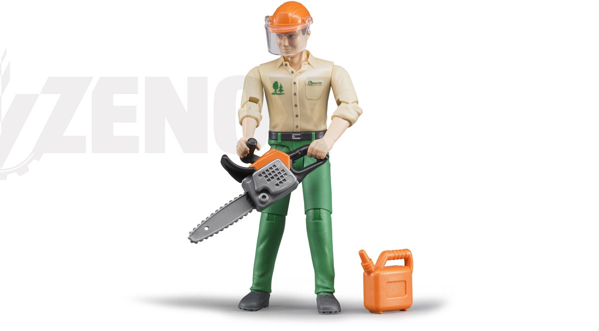 Bruder Bworld Houthakker: speelfiguur met accessoires