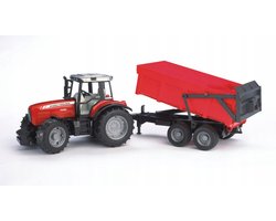 BRUDER Tracteur Massey Ferguson 7480 Avec Benne