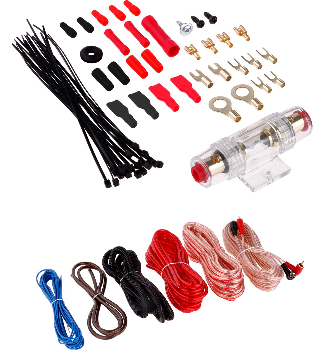 Peiying - Montage Kit - Auto Versterkers - Kwaliteitskabels - Accessoires