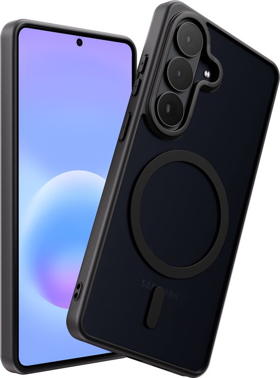 Coque Compatible avec Samsung A57 - Noir - Compatible avec MagSafe - Élancé - Robuste - Antichoc