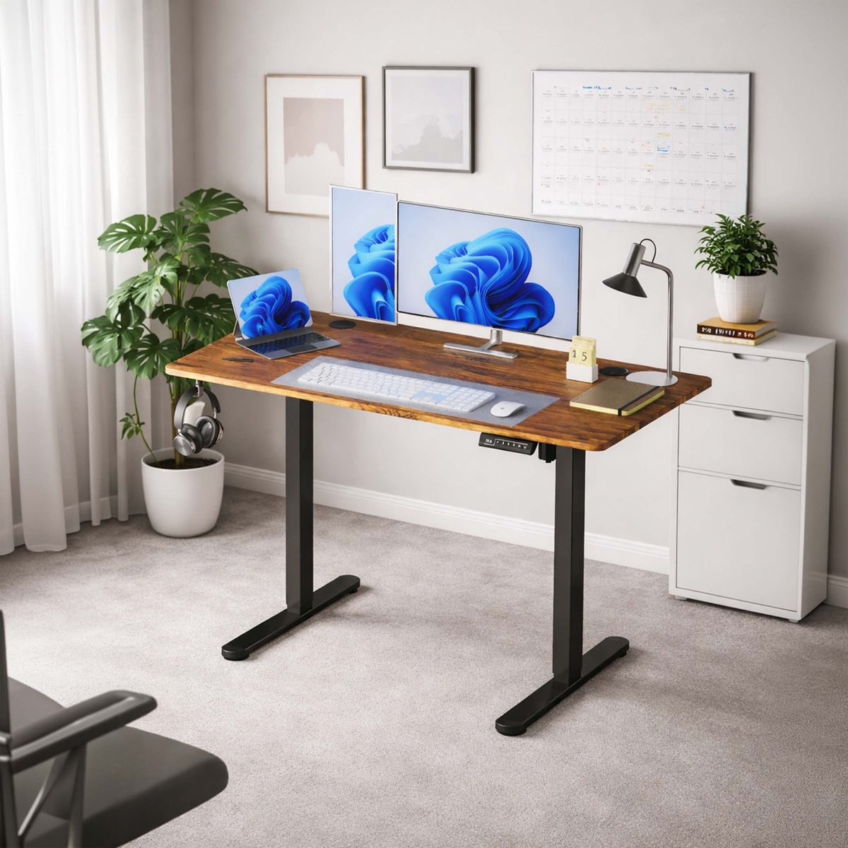Zit Zit sta bureau 160x60cm - elektrisch verstelbaar thumbnail 4