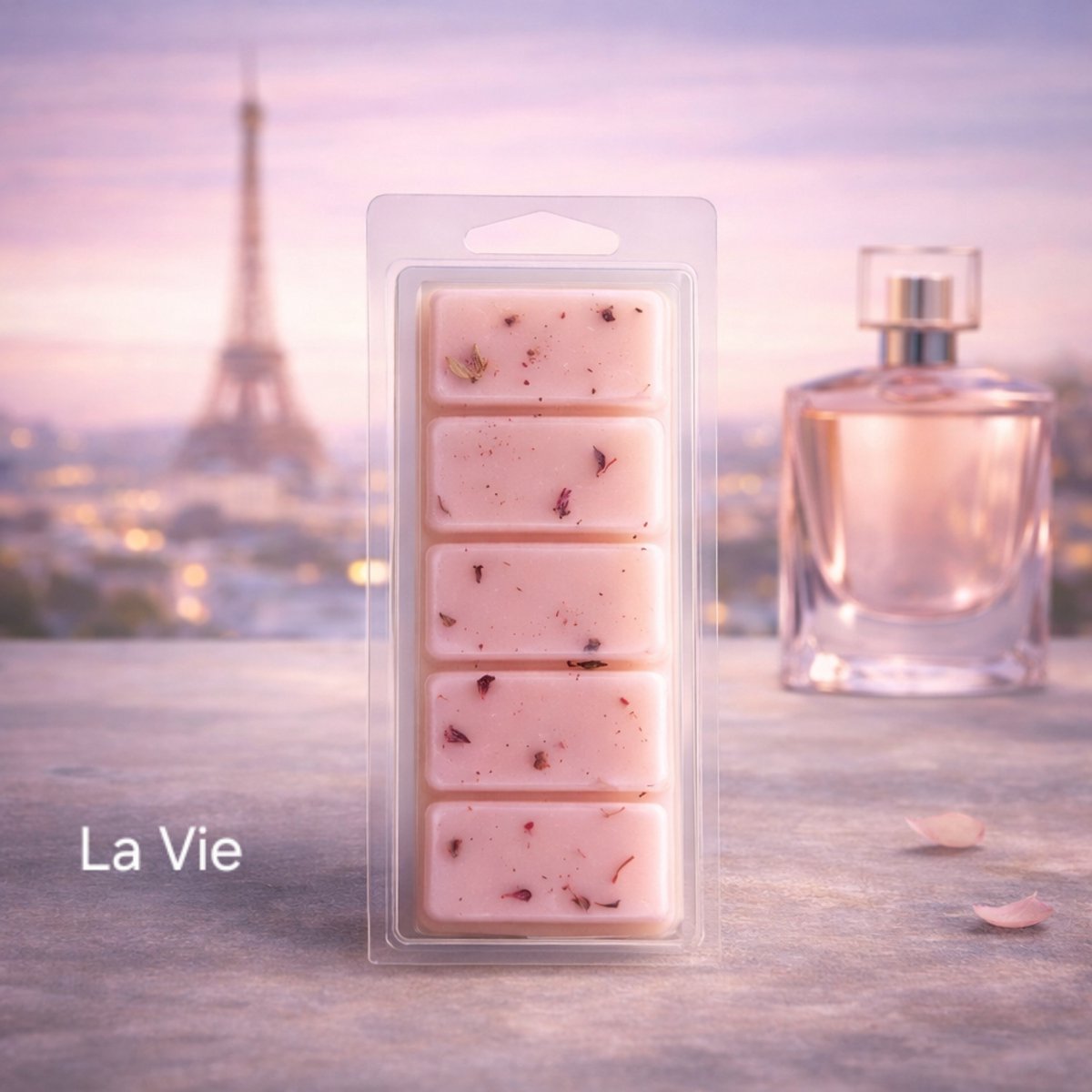 Waxmelts La Vie - Snapbar - 55 gram - La Vie est Belle geinspireerd - Sojawas - Handmade - Dierproefvrij - Vegan - Huisparfum - Voor in geurbrander - Geur in huis - Geurkaars