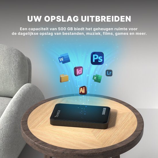 Toveca Externe harde schijf 500 GB - USB 3.0 Harde schijf extern - HDD van Merkloos — afbeelding 4