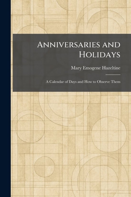 Anniversaries and Holidays - cover