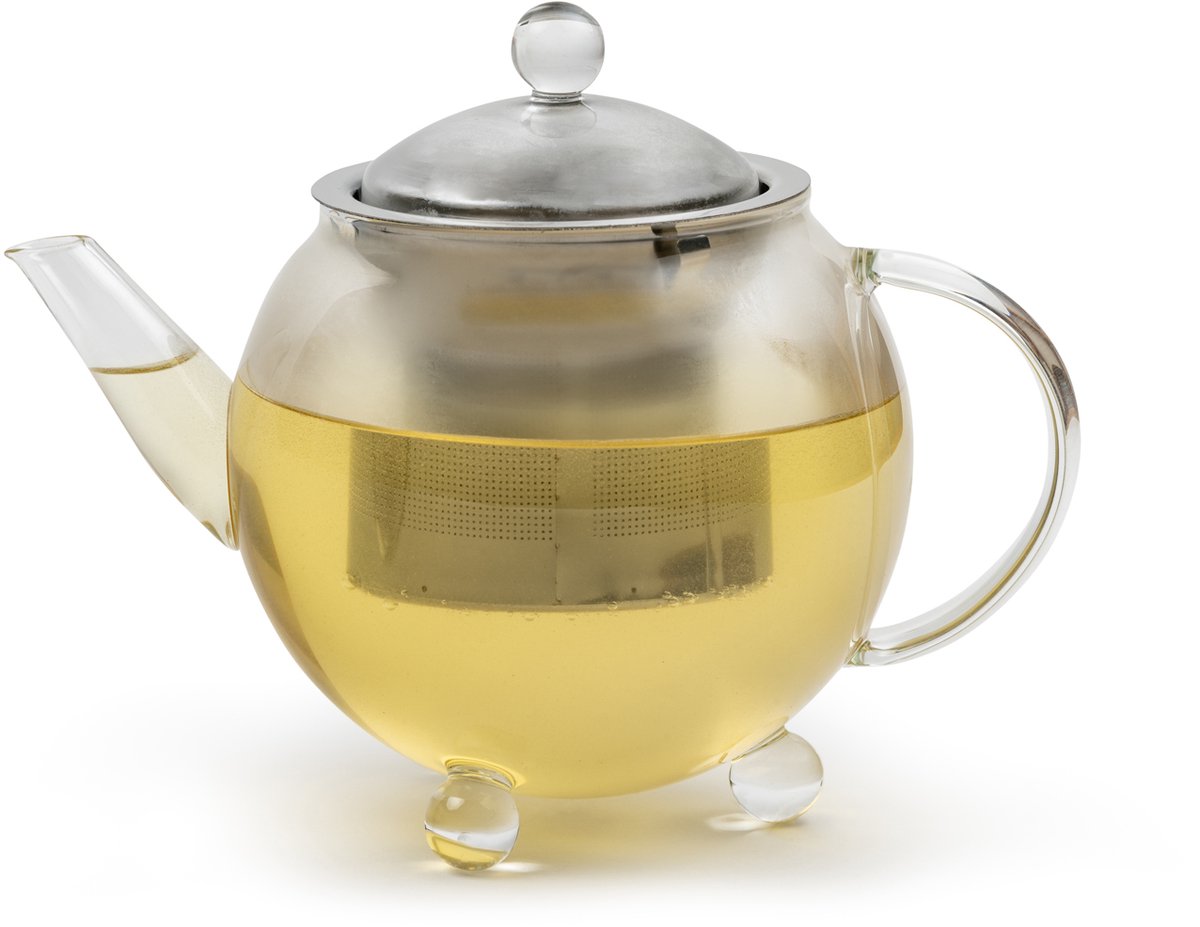 Bredemeijer - Theepot glas Bella Ronde 0.5 liter - met theezeef