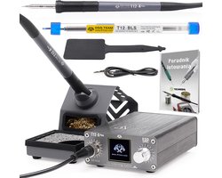 OSS TEAM T12-X PLUS Professioneel Soldeerstation – 72W – OLED Display – Ultrasnelle Opwarming – Inclusief T12-BLS Soldeerpunt – Temperatuurbereik 80-480°C