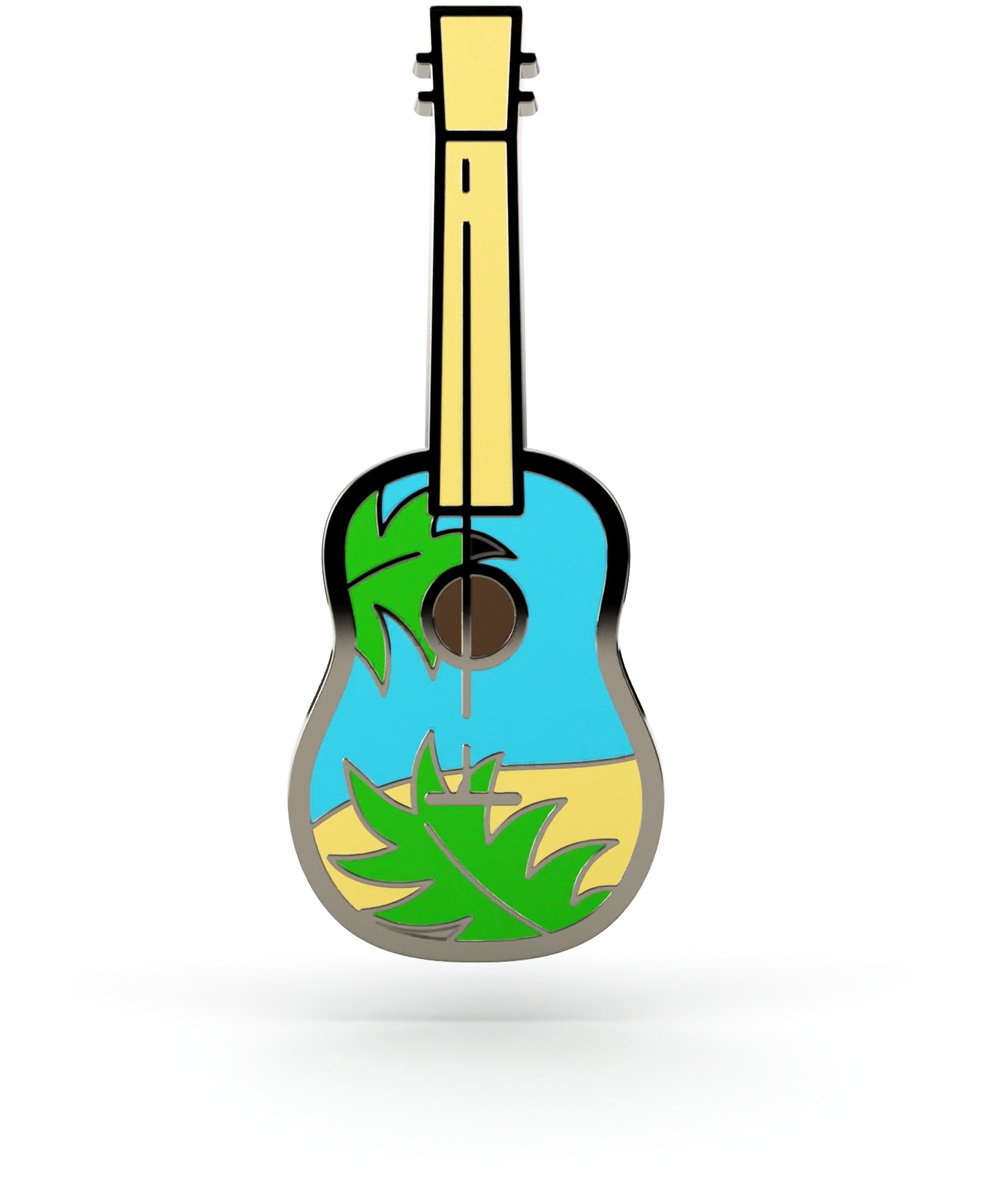 Pinets - Metalen Pronkstuk - Ukulele - Kleurrijk - Pin