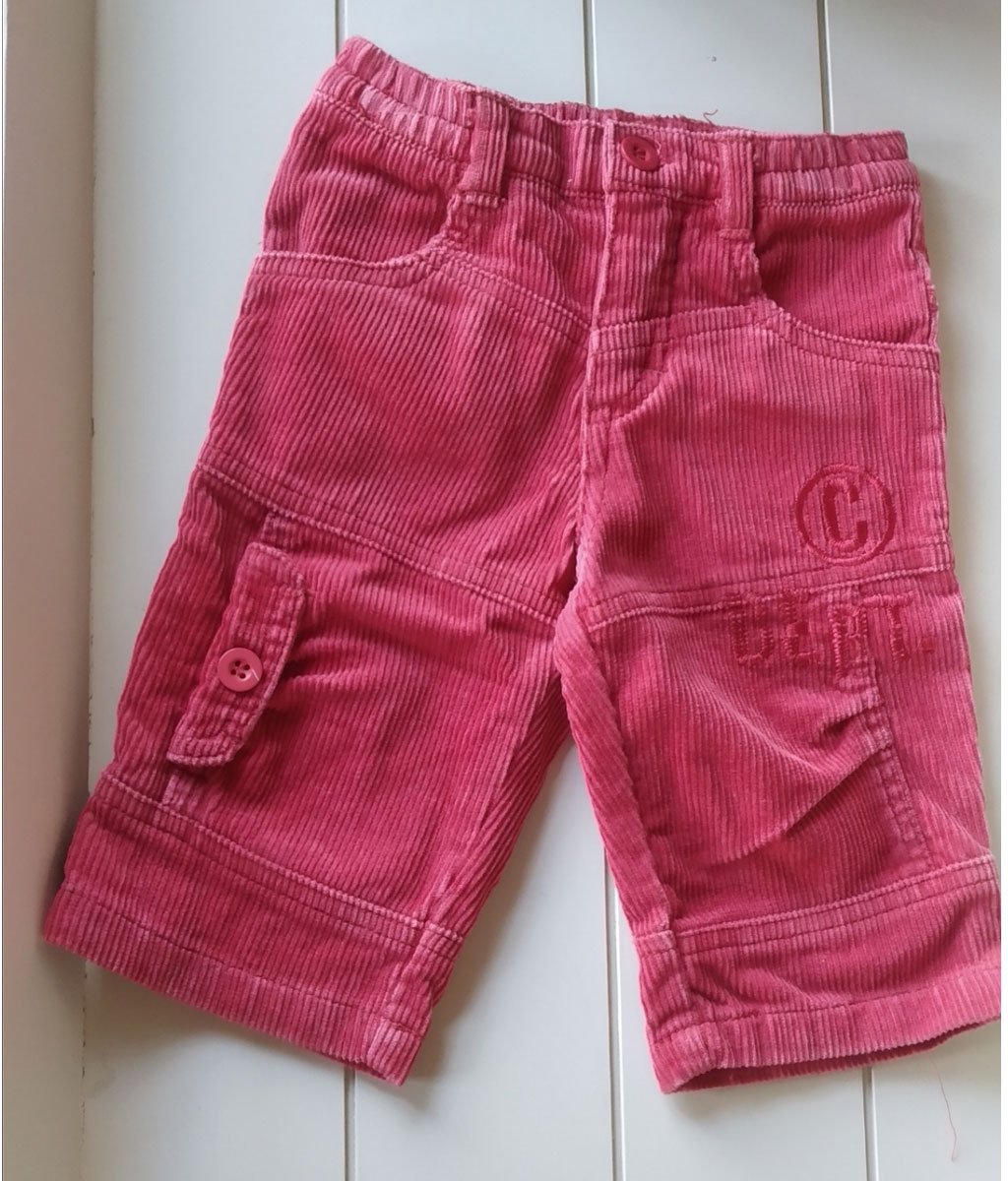 Confetti (Absorba) ribbroek oudroze maat 60 (56/62, 3 maanden)