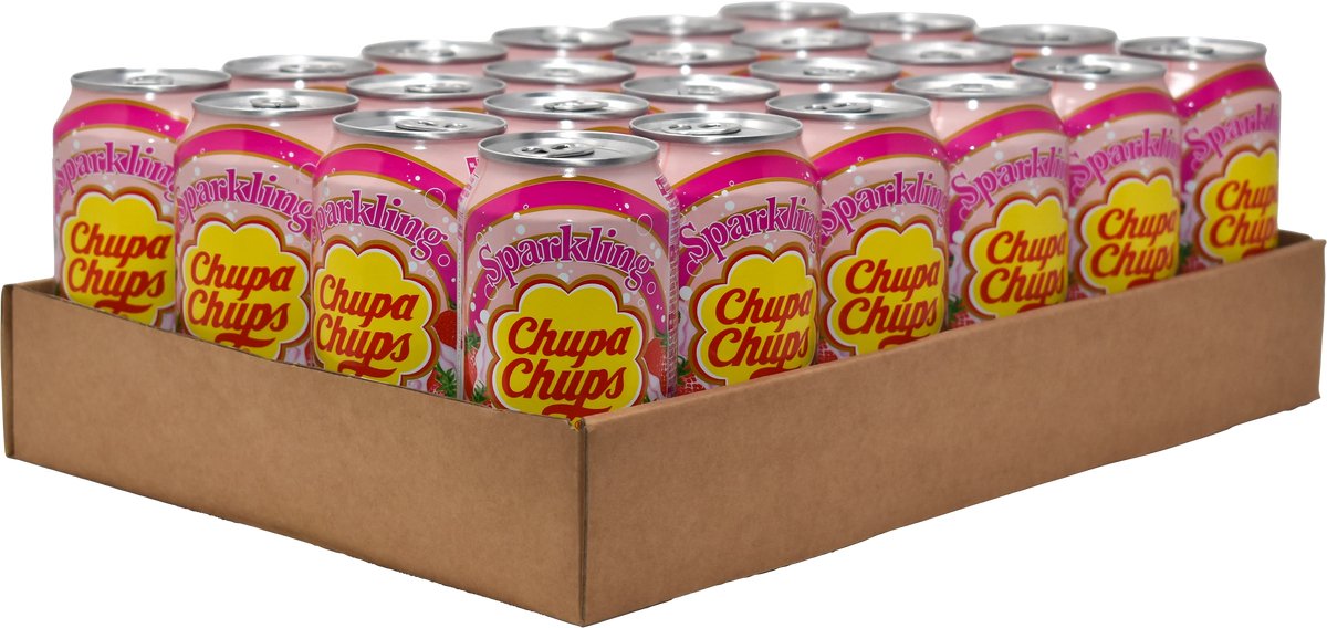 Chupa Chups Drink Strawberry Cream 24 x 345 ml