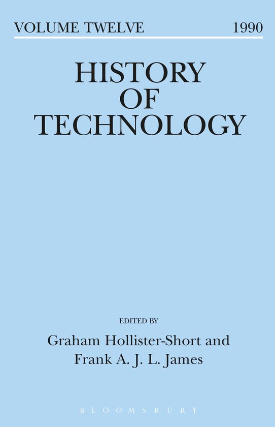 History of Technology - History of Technology Volume 12 - cover