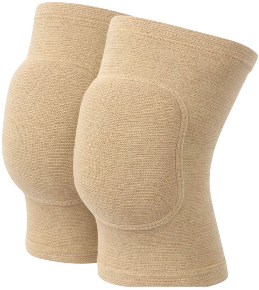 Dancer Dancewear® Kniebeschermers Dans | Kniebescherming Kind & Dames | Beige Huidskleur | Knie Beschermer | Kneepads | Maat Xs