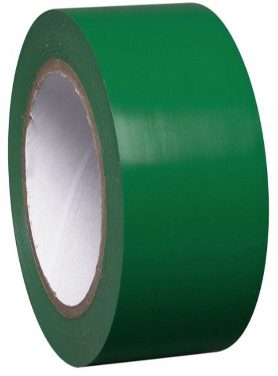 Proline vloermarkering tape vinyl - 33 meter x 75 mm - groen
