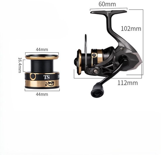 Werpmolen HE1000 - Molen - Karpermolen - Vismolen - Fishing reel - Zeevissen hengelsport - Roofvis - voor Zoet- en Zoutwater - Slip voorop - LOUZIR van LOUZIR — afbeelding 4