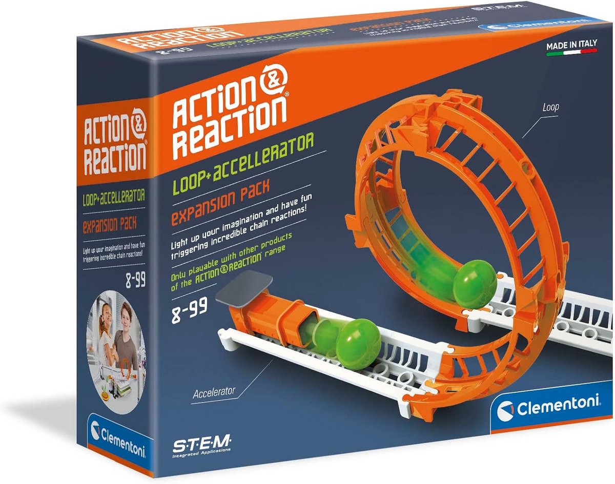STEM Knikkerbaan Uitbreidingsset met Loopings en Mechanica Speelgoed voor Kinderen
