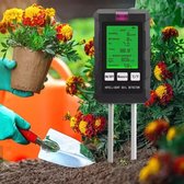 Fokelyi - Vochtmeter-PH Meter Grond-6-in-1 Bodemtester - PH meter - Lichtmeter - Vochtigheidsmeter Bodem - temperatuurmeter Bodem - vruchtbaarheid-hygrometer
