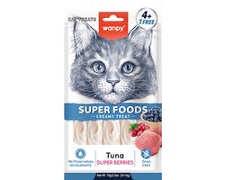 Wanpy - likbare snack - Tonijn & Super Bessen - Superfoods - 3x 5 stuks