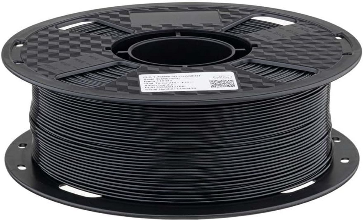 PLA Filament Zwart 1.75mm 1KG voor 3D Printers - Hoge Sterkte Composiet Materiaal