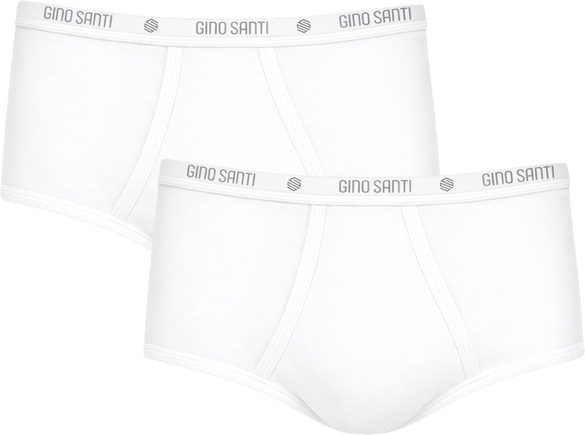 Heren Maxi met Gulp Wit Gino Santi | 2pack men basic slips | Maat XXL