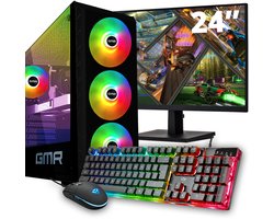 GMR - X-Control Gaming SET V1 (GamePC + 24 Inch Monitor + Toetsenbord + Muis + Game Controller)