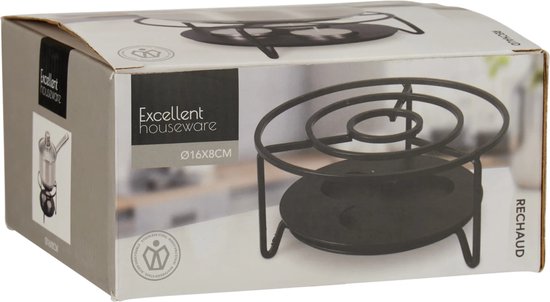 Theewarmer Metaal Zwart - Theepot Warmer - Warmhoudschaal - Theelichthouder - Warmhouder - Thee Warmhoudplaat — afbeelding 5