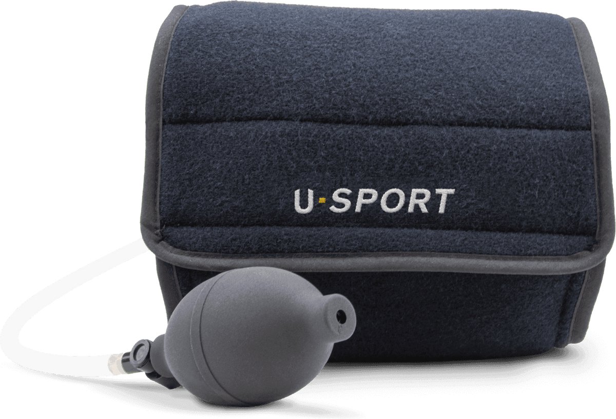 U-Sport Ultimate Recover Upper Leg - Bovenbeenbandage - Koudetherapie & Compressie - Hamstring & Lies - Medisch Hulpmiddel - 1 Stuks - Zwart/ Blauw