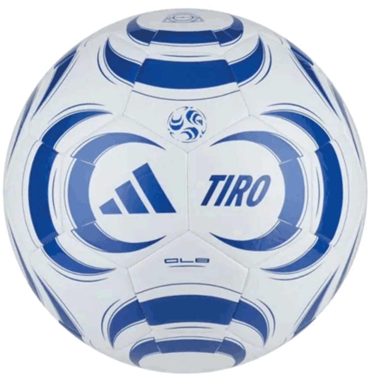 Adidas voetbal Tiro club maat 5 wit - blauw trainingsbal.