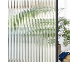 Raamfolie - Privacy Folie Raam - Plakfolie Raam - Statisch Raamfolie Anti Inkijk - Verduisterend Melkglasfolie - 200*40cm - Transparant - PV