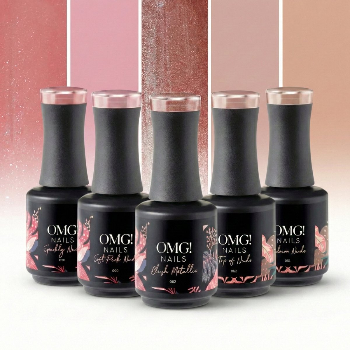 Limea OMG Nails Nude Set 5x 15ml - Gellak - Nagellak set - beige - Gel lak