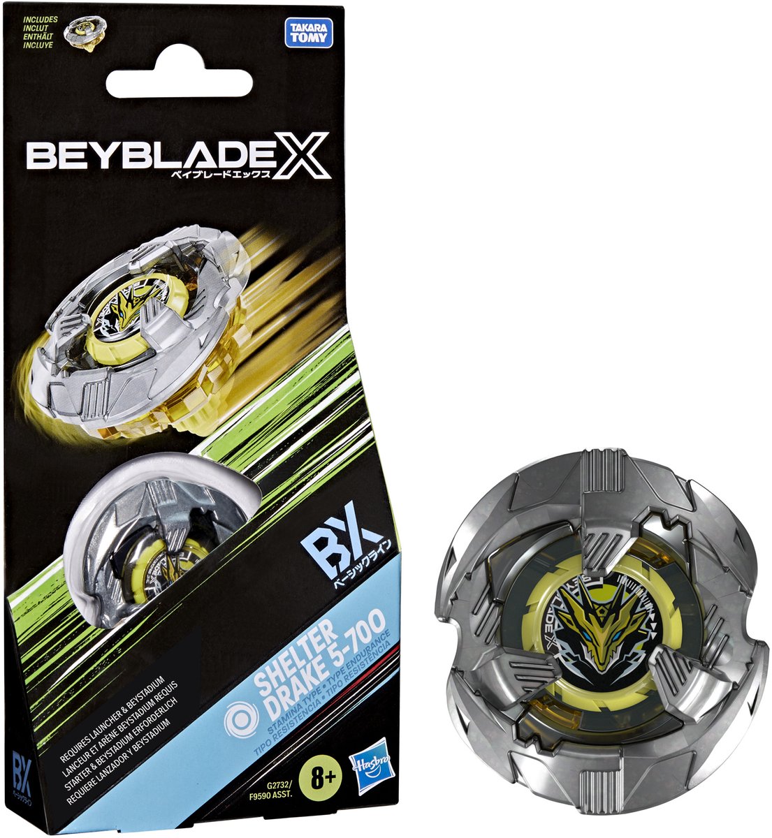Beyblade X Scale Shark 4-50UF - Toupies D'attaque Takara Tomy Dès 8 Ans - Booster Pack