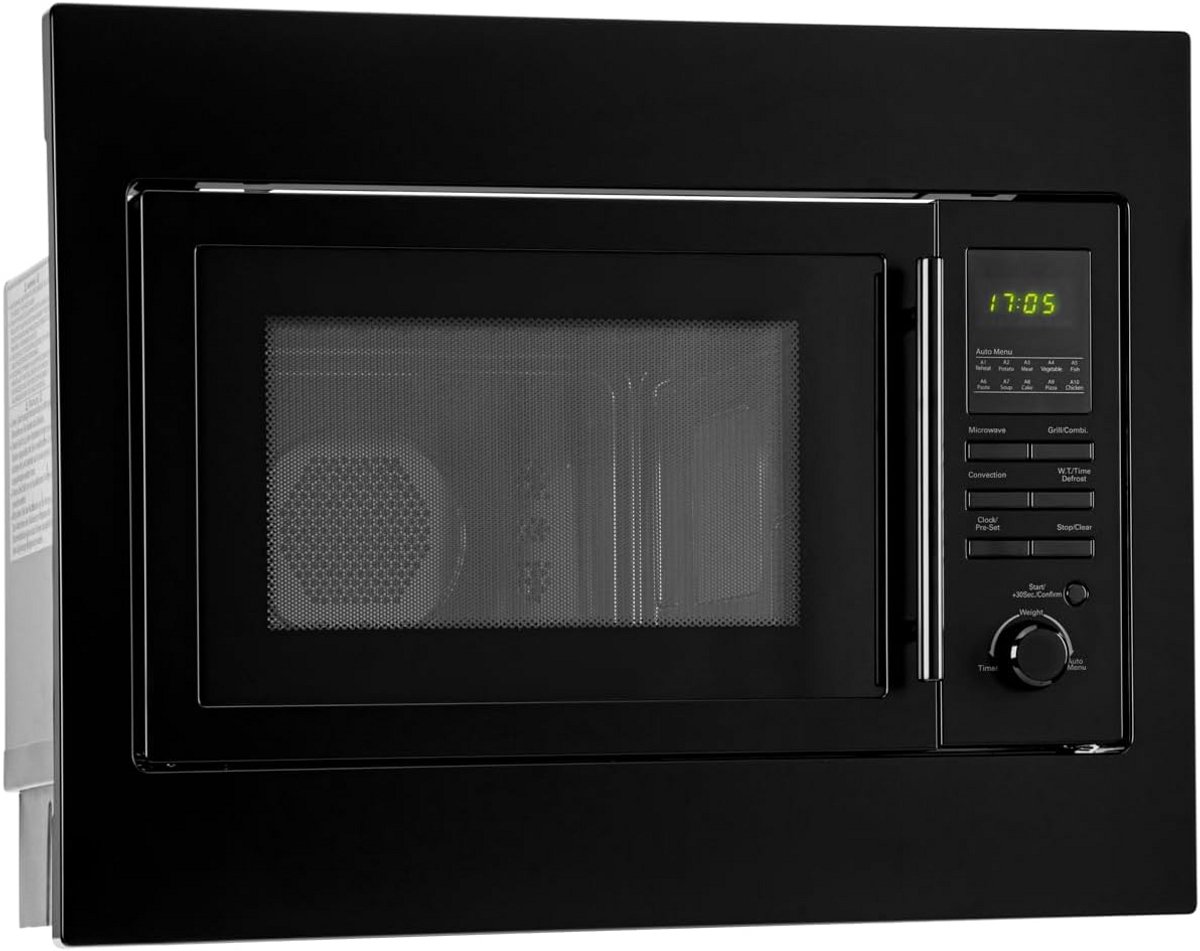 Inbouwmagnetron met Grill, Hetelucht en 25 Liter Ruimte