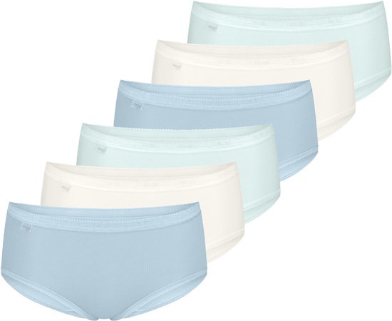 sloggi Lot de 6 slips midi pour femme Basic+