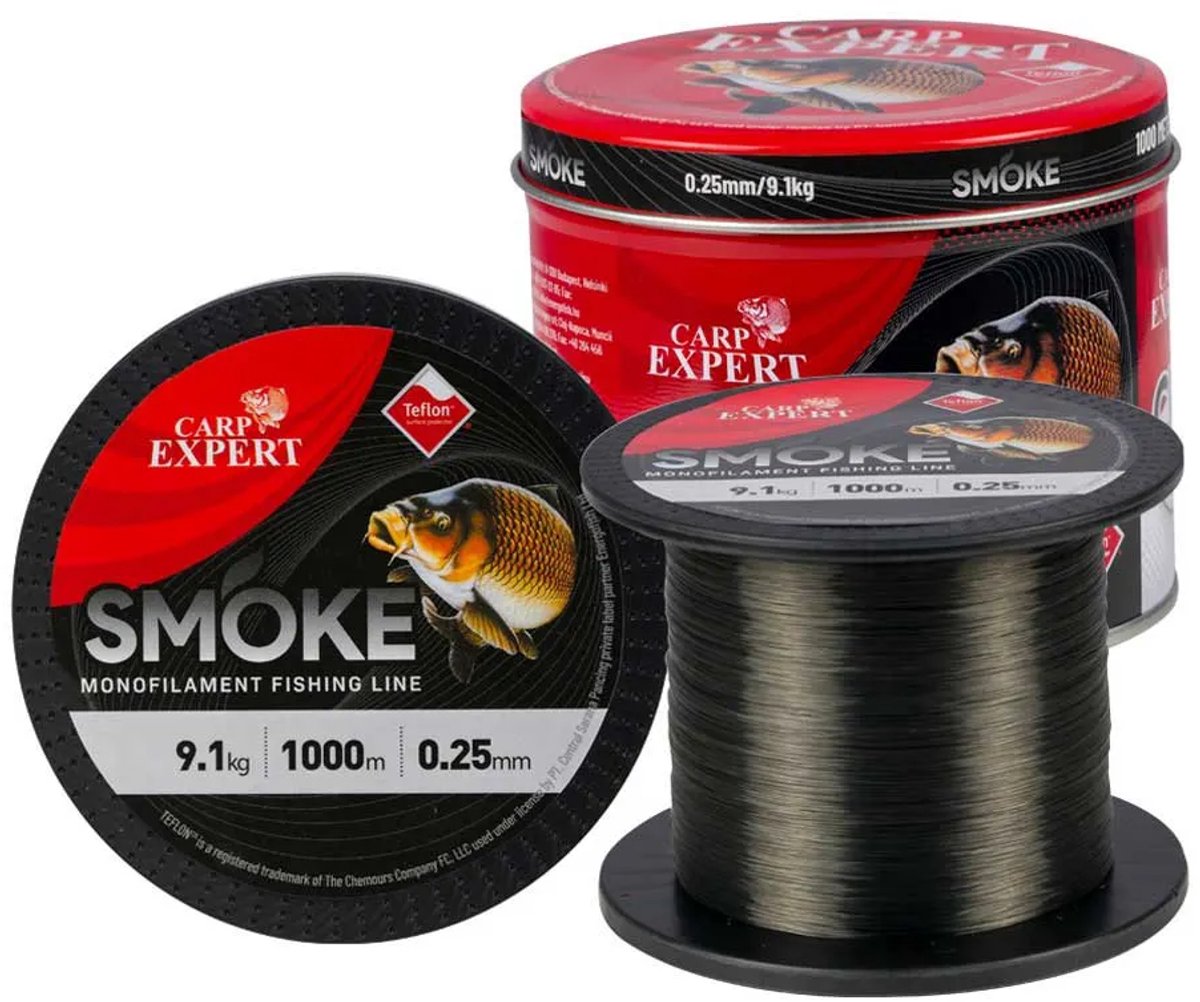 Carp Expert Smoke 1000 M Monofilament Rood 0.200 mm