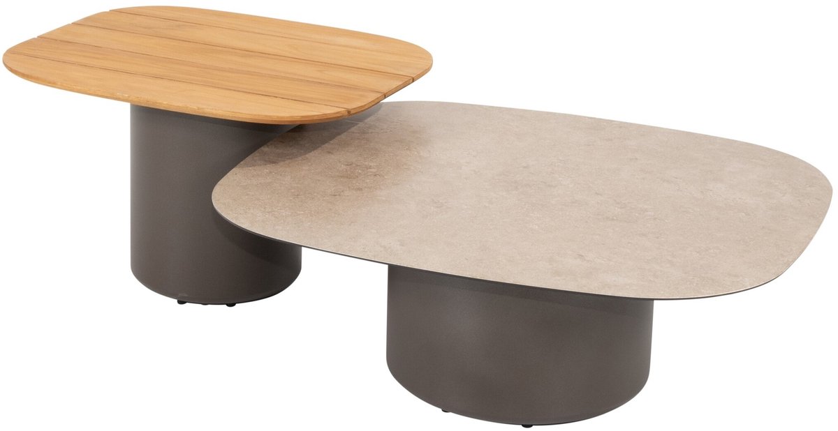 4 Seasons Outdoor Demi tables basses 50x60 cm et 70x80 cm - terre