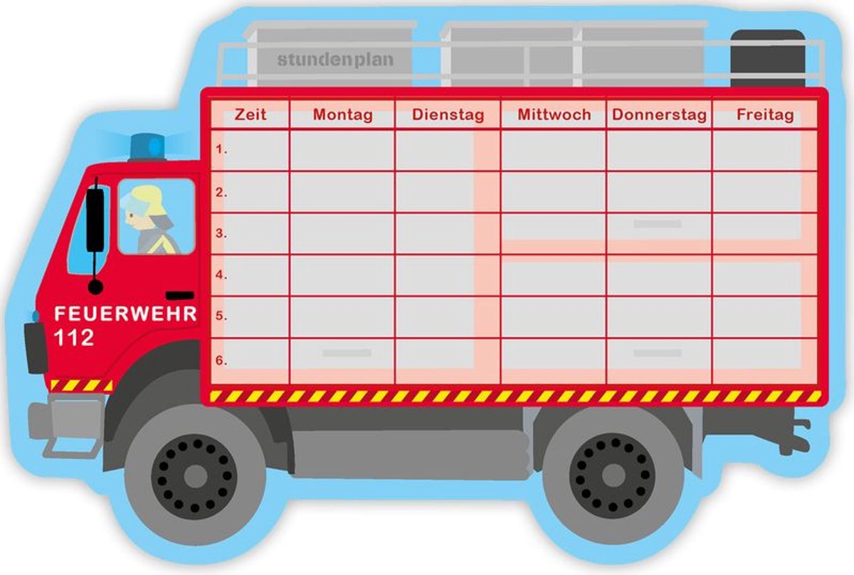 2 x Dienstregeling Brandweerwagen - A4