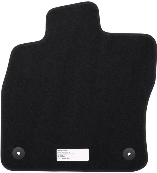Tapis de voiture pour Skoda Octavia (2020-2024) - Velours