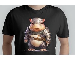 Hippo War Beast - T Shirt - Funny - Sarcasm - Sarcastic - gift - cadeau - Knight - Medieval - Ridder - Middeleeuwen