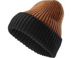 Frencis Zwarte & Bruine Montagna Beanie
