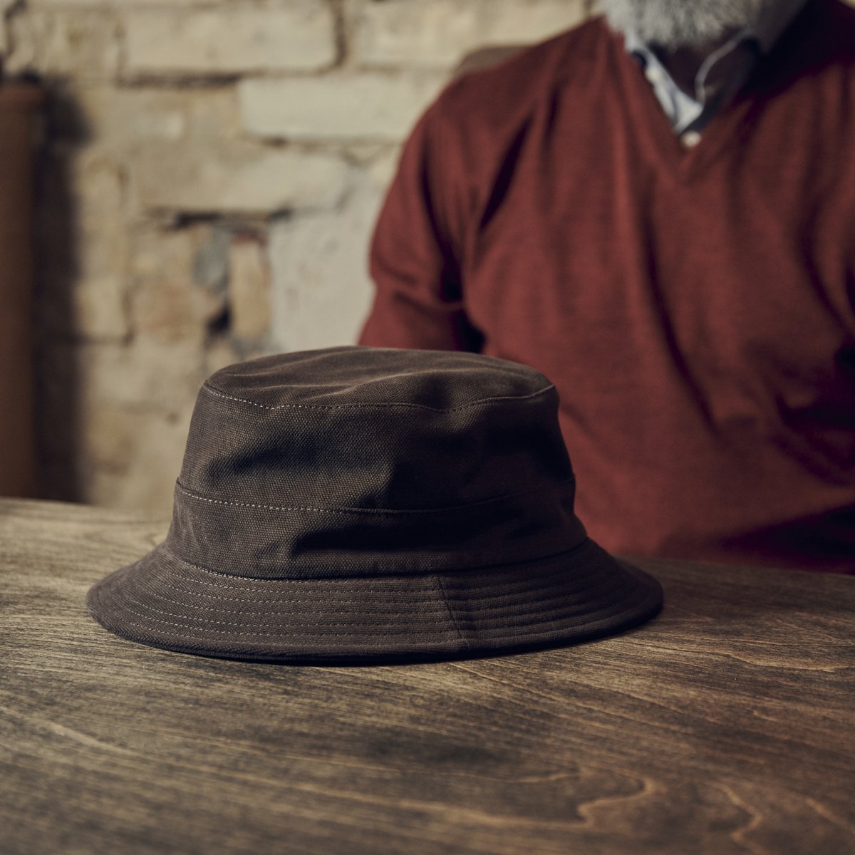 Giotto Donkerbruine Moda Bucket Hoed