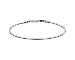 Argentia | 925s | 2 mm Gerhodineerde Sterling Zilveren Armband met Visgraatschakels