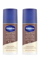 Vaseline Jelly Stick Balm Cacoa Shimmer Glow 2 Stuks